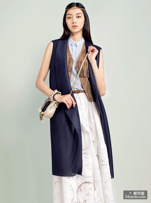 蜂巢凸纹<em>长马甲搭配</em>_第5页_时尚_都市客资讯