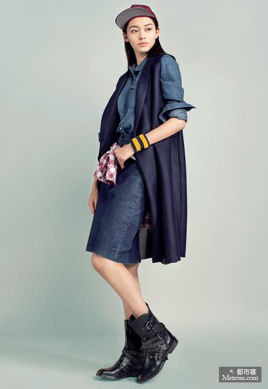 蜂巢凸纹<em>长马甲搭配</em>_时尚_都市客资讯频道