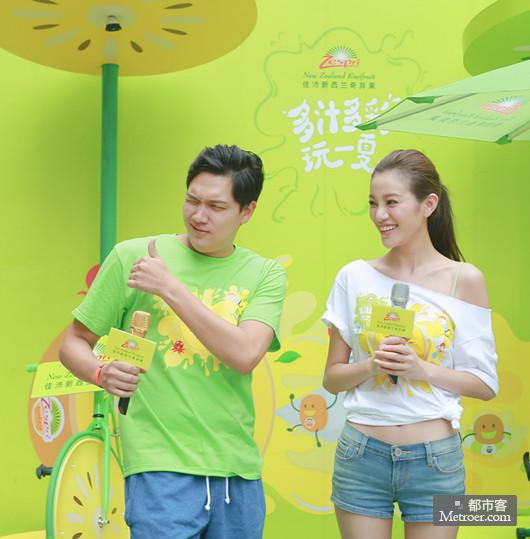 佳沛奇异果水世界现身申城吴江街,活力水FU